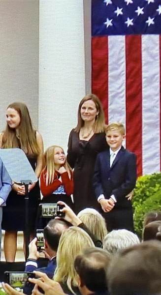 Amy Coney Barrett and Daughter Screen Image 09262020 327x600