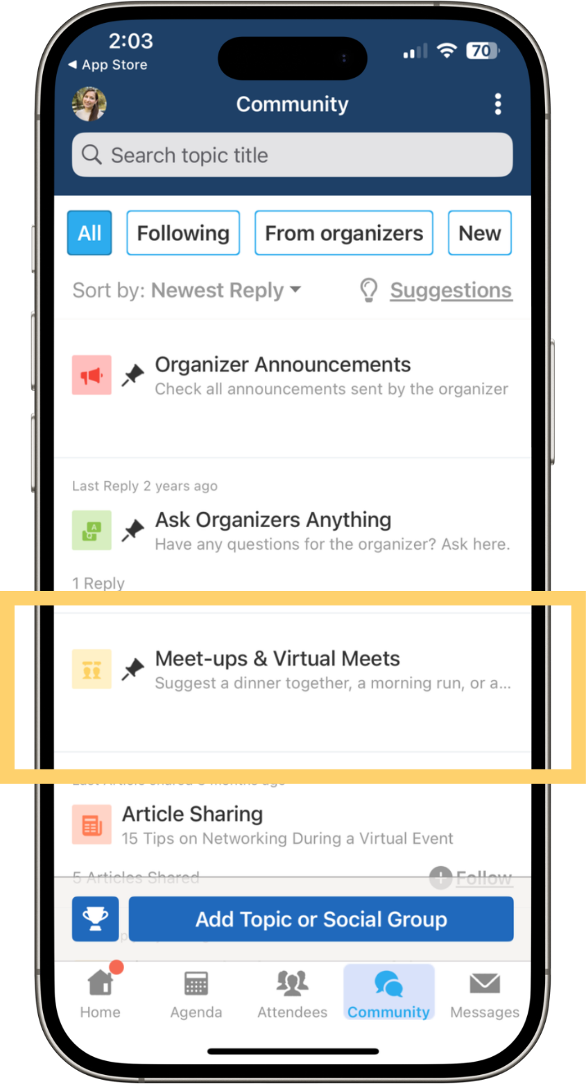 Whova Event Networking