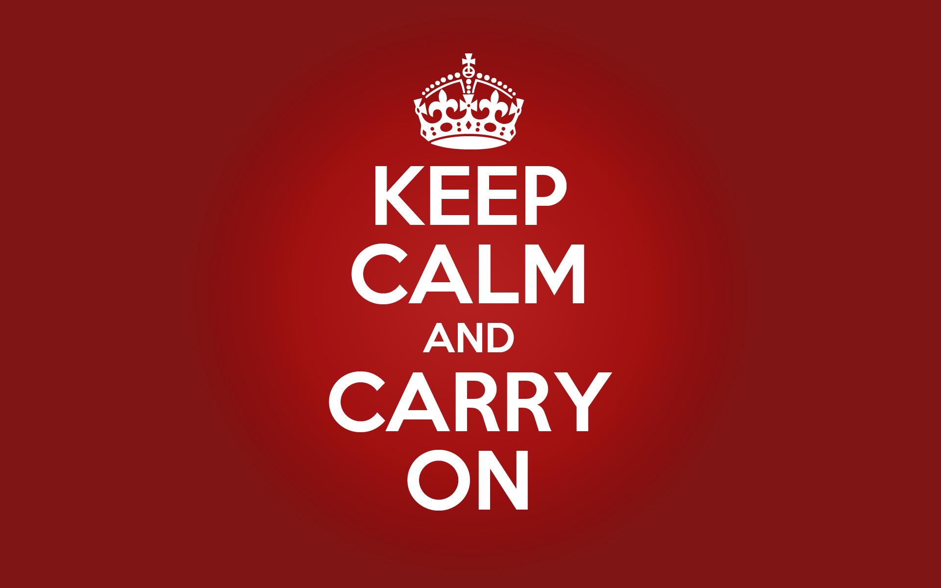 keep calm and carry on crown